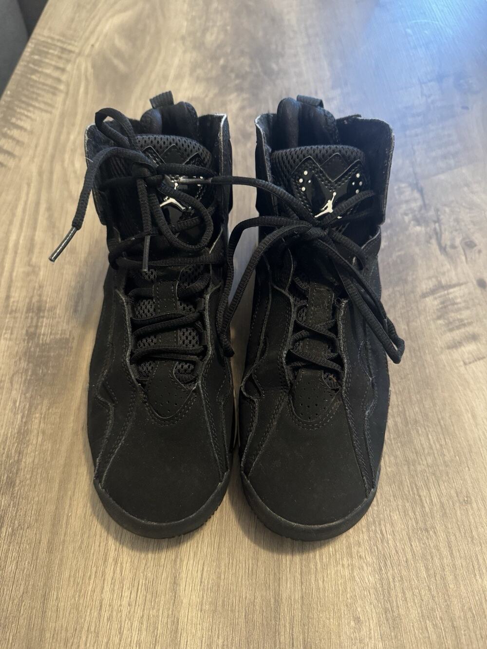 Nike Air Jordan True Flight GS 7Y Black Metallic Silver 343795-010 Basketball